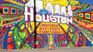 our gal pal Courtney D. Jones at the Houston is Inspired mural.  Best pic of the event.